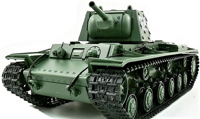 RC Tank 1/16 Russia KV-1S Ehkranami 3878-1 50cm s kouř. efektem, střílí kuličky