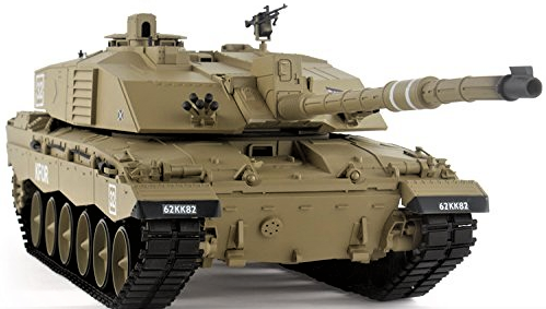 RC-Panzer mit Rauch und Geräuschen British Challenger 2 69 cm 1:16 2,4 GHz, schießt Kugeln