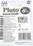Alkalické baterie Pluto 1.5V AAA (4ks)